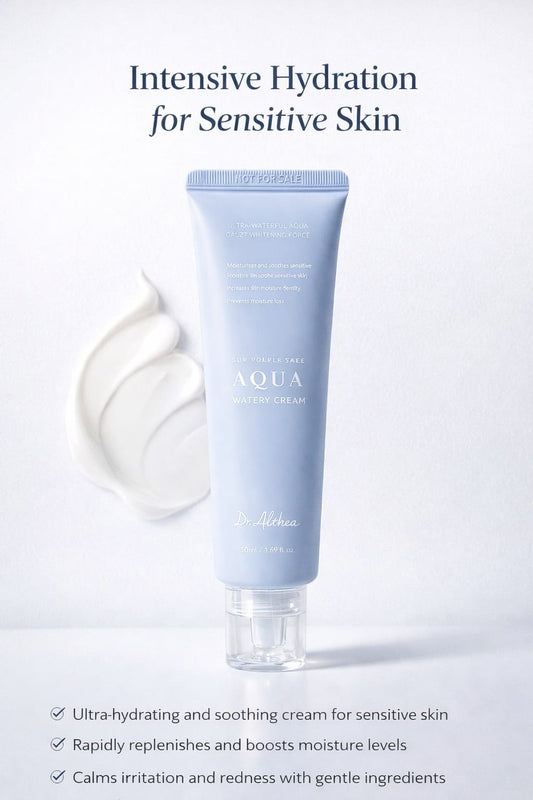 Dr. Althea Aqua Watery Cream – Ultra Hydrating Moisturizer for Sensitive Skin | Lightweight Soothing Korean Skincare (50ml)
