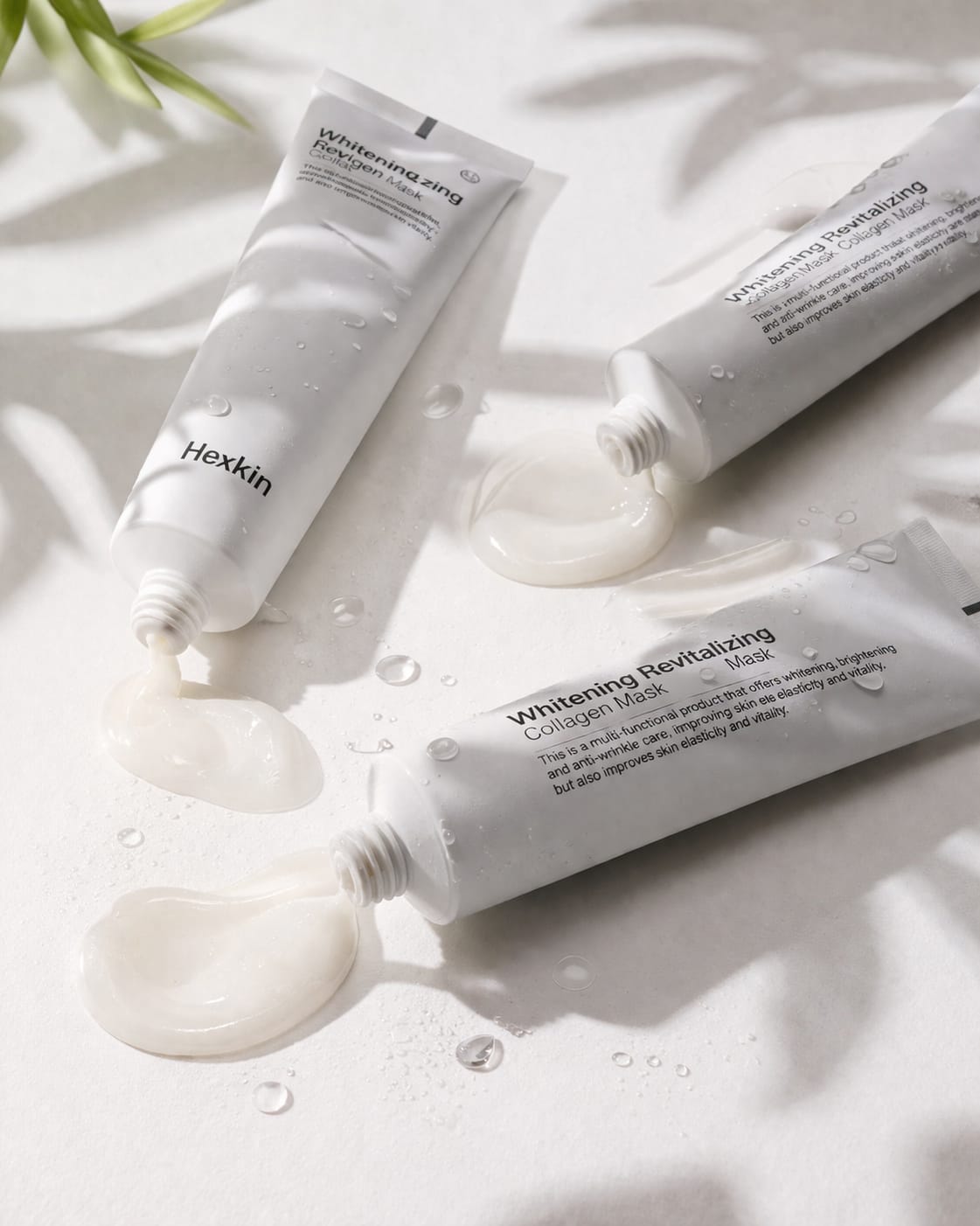 Hexkin Whitening Revitalizing Collagen Mask – Deep Hydration & Brightening Face Mask | Anti-Aging, Smooth & Glowing Skin