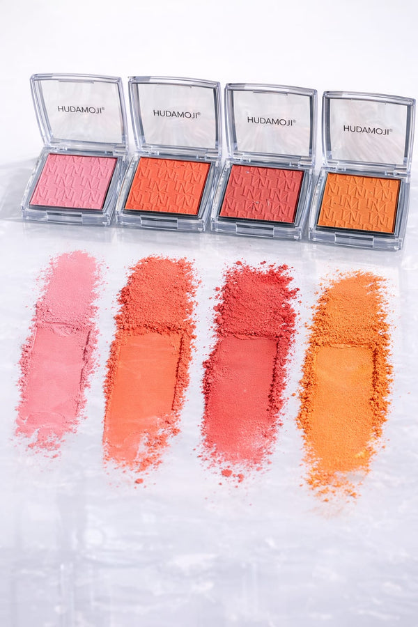 HUDAMOJI Powder Blush – Smooth, Pigmented, Long-Lasting Glow