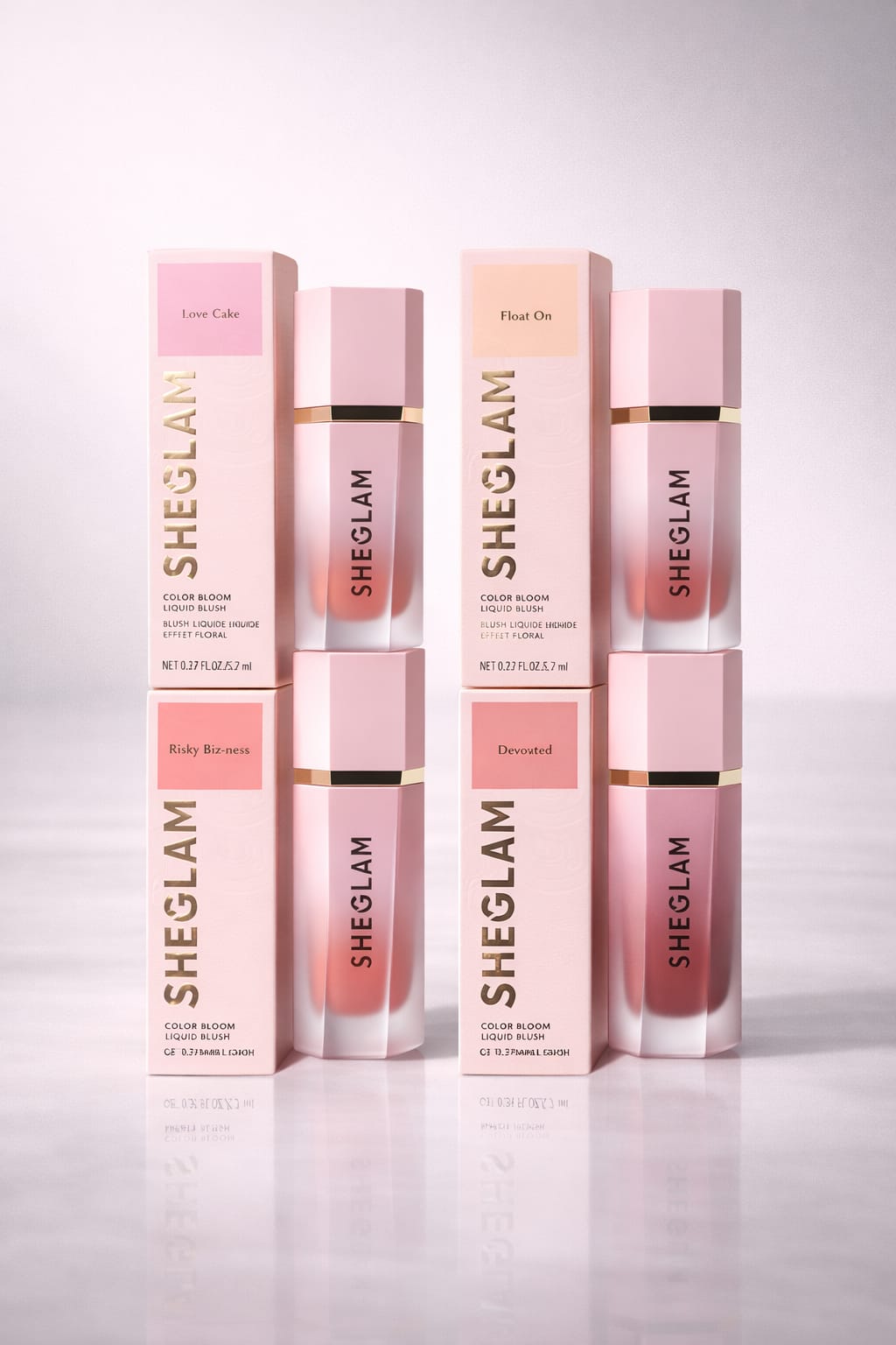 SHEGLAM Color Bloom Liquid Blush Collection Viral, Weightless Liquid Blush That Melts Into Skin for a Seamless, Lit-From-Within Glow