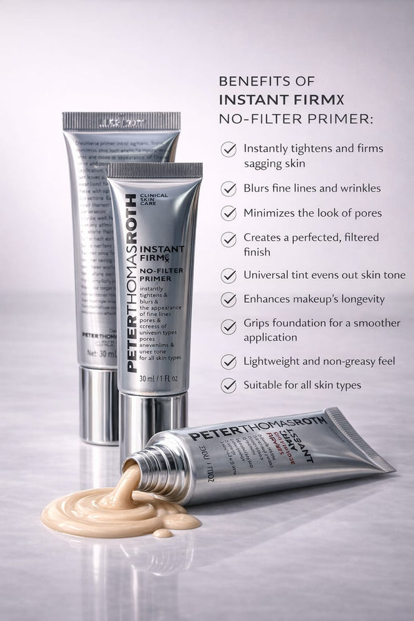 Peter Thomas Roth Instant FIRMx® No-Filter Primer - The 60-Second Skin Tightener That Makes Fine Lines & Pores Look Instantly Airbrushed