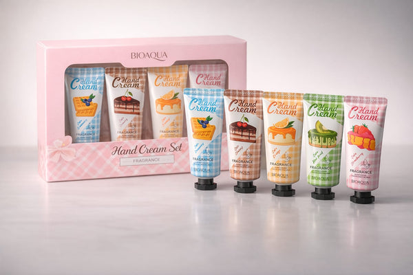 BIOAQUA Dessert Glow Hand Cream Collection Luxury Fragrance Therapy for Silky, Youthful Hands