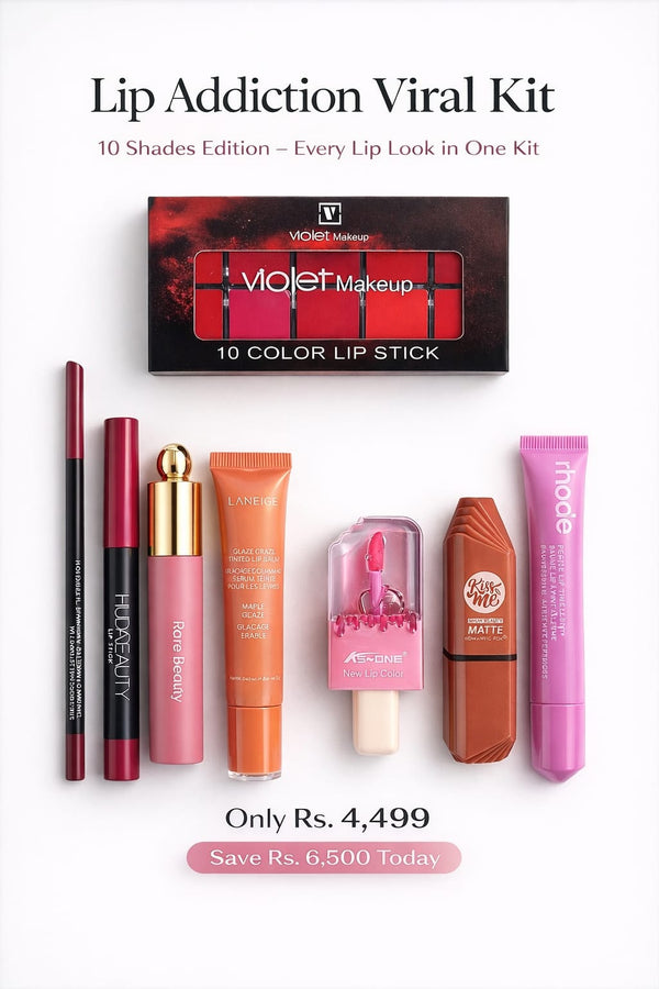 The Lip Wardrobe | 10 Shades & Viral Textures Kit