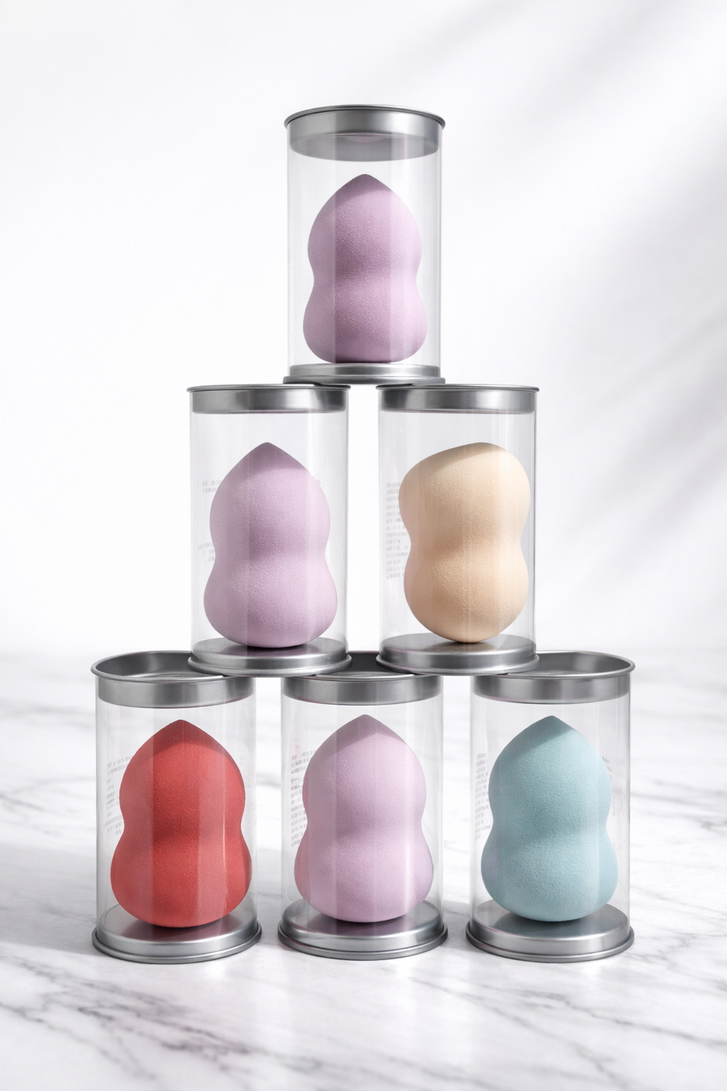 Professional Beauty Blender Set – Pack of 6 | Ultra-Soft, Flawless Makeup Sponges (Premium Quality)